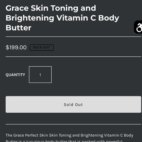 🍊 Grace Skin Toning And Brightening Vitamin C Body Butter 10oz/283.5g Hyaluronic - Picture 3 of 4